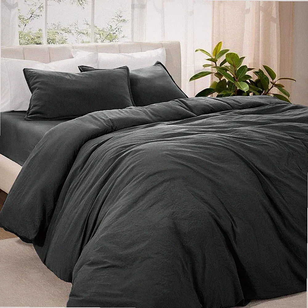 3 Piece Quilt Cover Sets Soft Microfiber Duvet Covers Set Twin Full Queen King