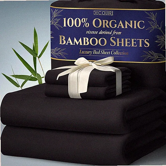 Bamboo Viscose Queen Sheets 4pc Set - Cooling Deep Pocket Double-Stitched Luxury