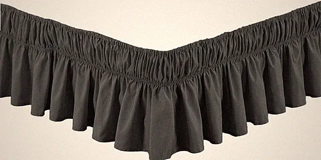 Bed Dust Ruffle Skirt Queen King Twin Full Size Wrap Around Elastic 18 Colors
