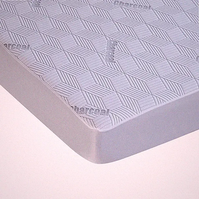 Charcoal Mattress Cover, Protects Mattress From Stains and Wear, Made of Soft Po
