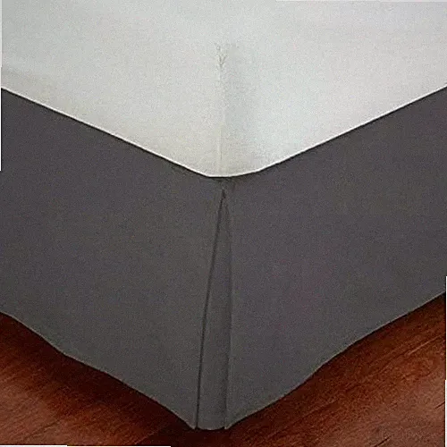 Full Size Luxury Tailored Bed Skirt Drop Pleated Styling Dust