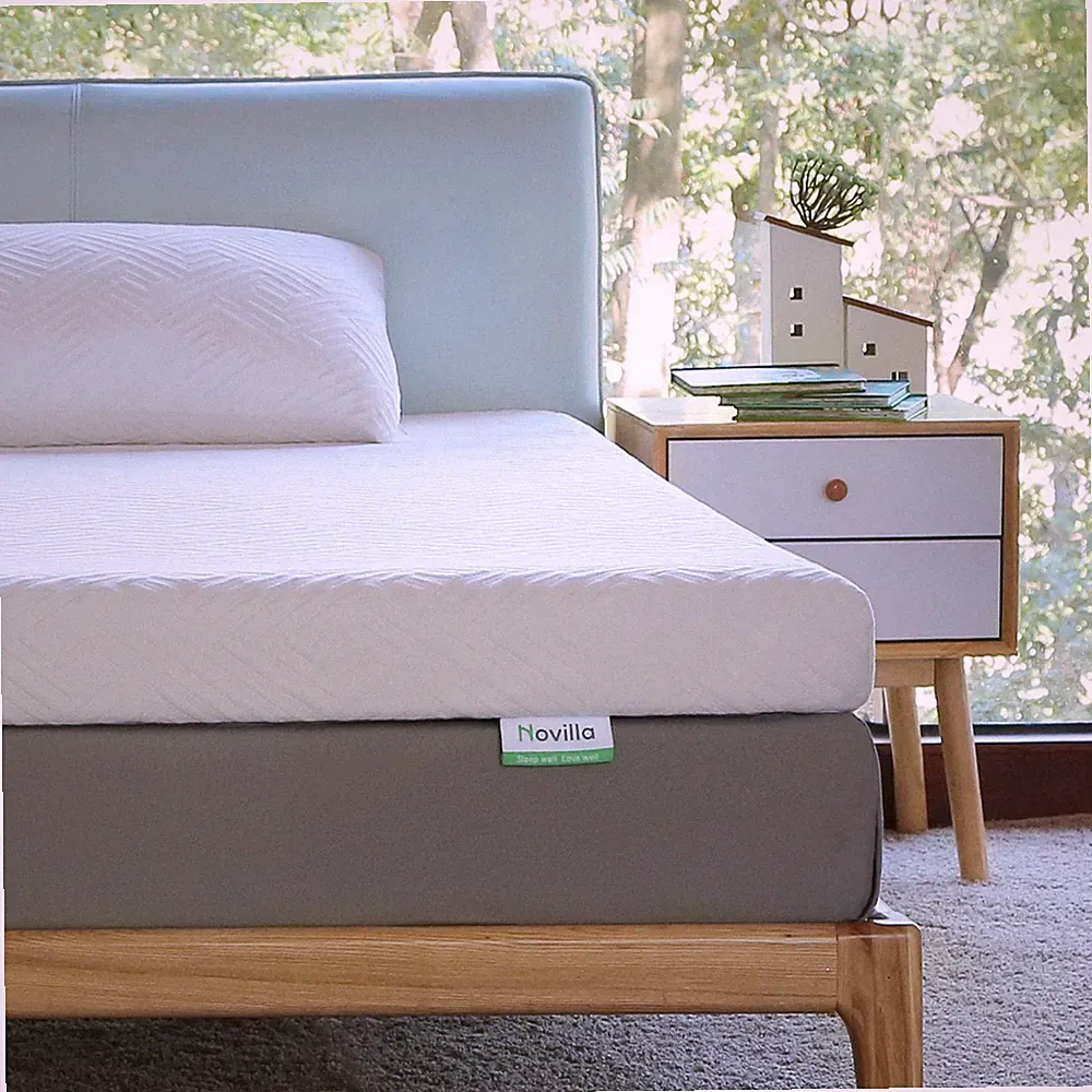 Gel Memory Foam Mattress Topper Bamboo Charcoal Infused Matress Pad 2 3 4 Inch