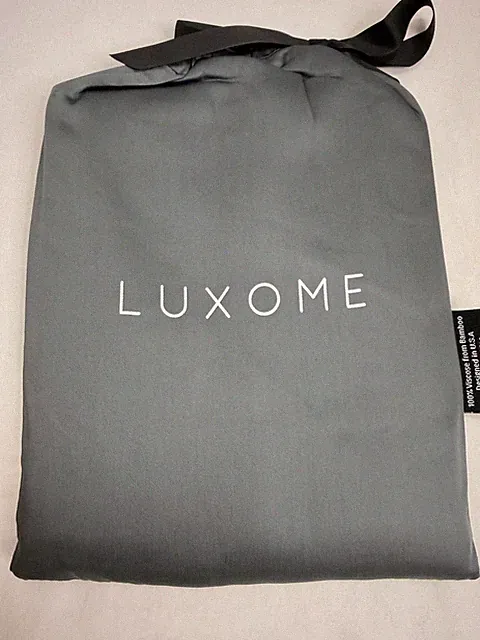 NEW Luxome Luxury King Flat Sheet - 100% Bamboo Viscose - Charcoal - 400TC