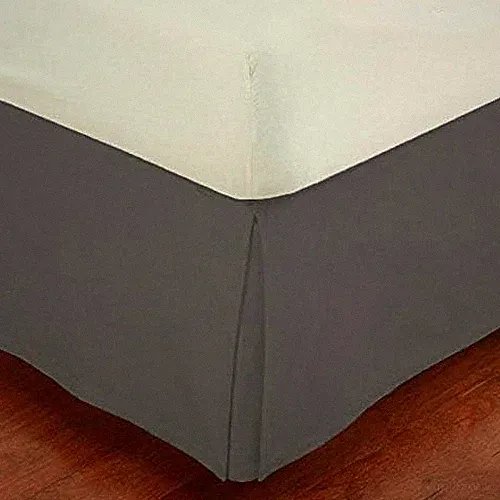 Twin Bed Skirt Linen Plus 14 Inch Drop Luxury Pleated Tailored Dust Ruffle Navy