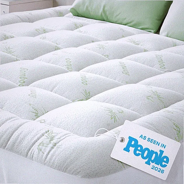 Ultra Soft Queen Size Mattress Topper Viscose Made from Bamboo Pillow Top Ma...