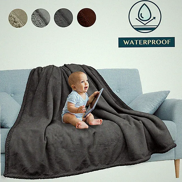 Waterproof Blanket for Couch Sofa Bed Protector Cover WaterResistant Large 80x60